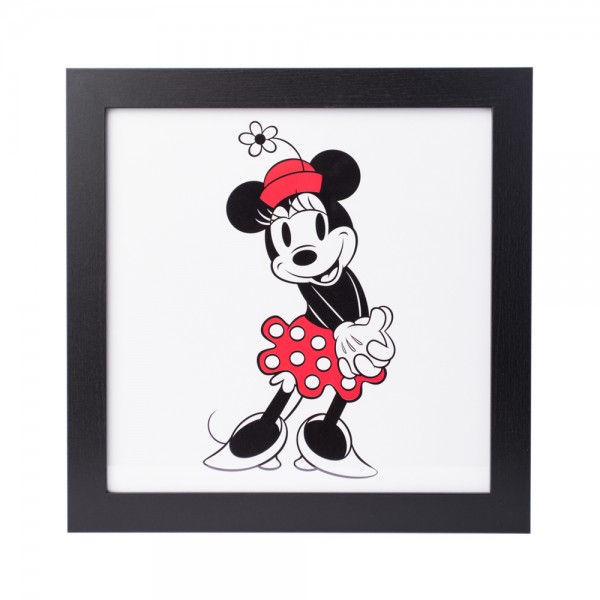 PRINT ENMARCADO 30X30 CM DISNEY MINNIE CLASSIC