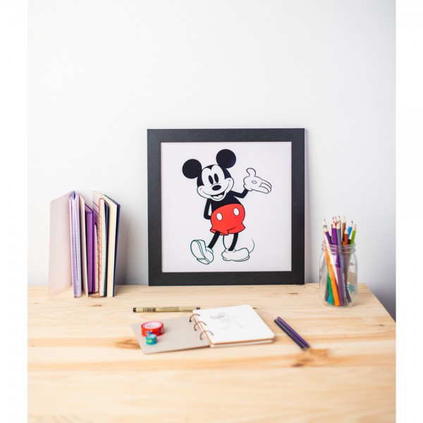PRINT ENMARCADO 30X30 CM DISNEY MICKEY CLASSIC