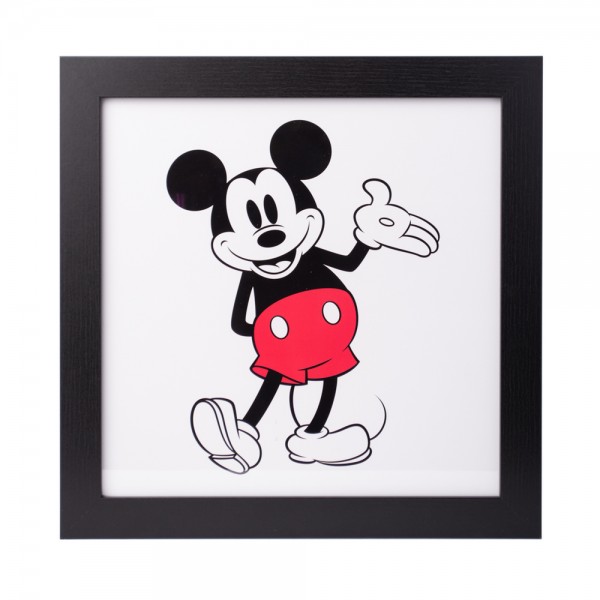 PRINT ENMARCADO 30X30 CM DISNEY MICKEY CLASSIC