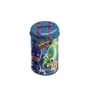 PJMASKS HUCHA CILINDRICA C/CANDADO