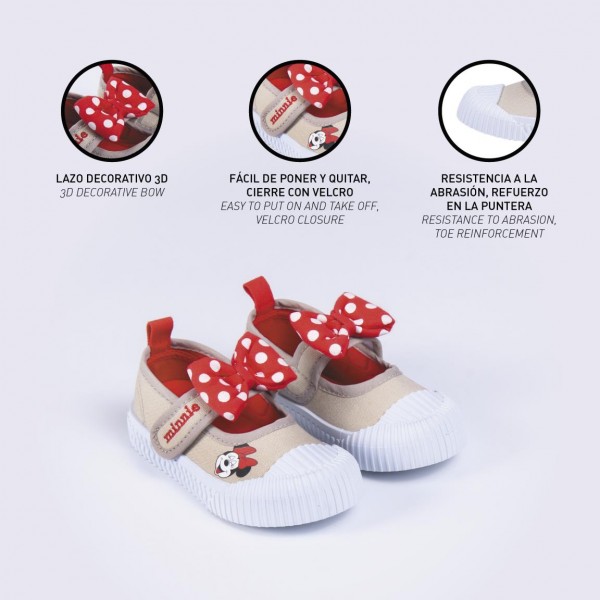 ZAPATILLA LONETA SUELA PVC BAILARINA MINNIE