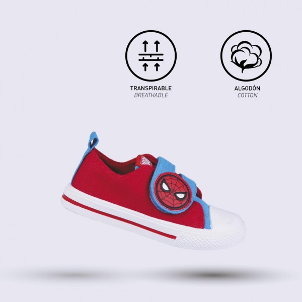 ZAPATILLA LONETA SUELA PVC ALGODÓN SPIDERMAN