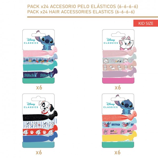 ACCESORIOS PELO ELÁSTICOS (DISNEY)