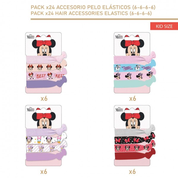 ACCESORIOS PELO ELÁSTICOS (MINNIE)