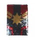 CUADERNO PREMIUM LENTEJUELAS CAPTAIN MARVEL