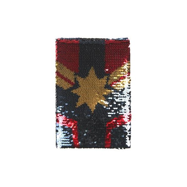 CUADERNO PREMIUM LENTEJUELAS CAPTAIN MARVEL