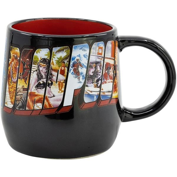TAZA CERAMICA GLOBE 380 ML EN CAJA REGALO DEAD POOL