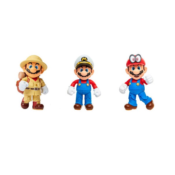 Blister 3 figuras Super Mario Nintendo 10cm