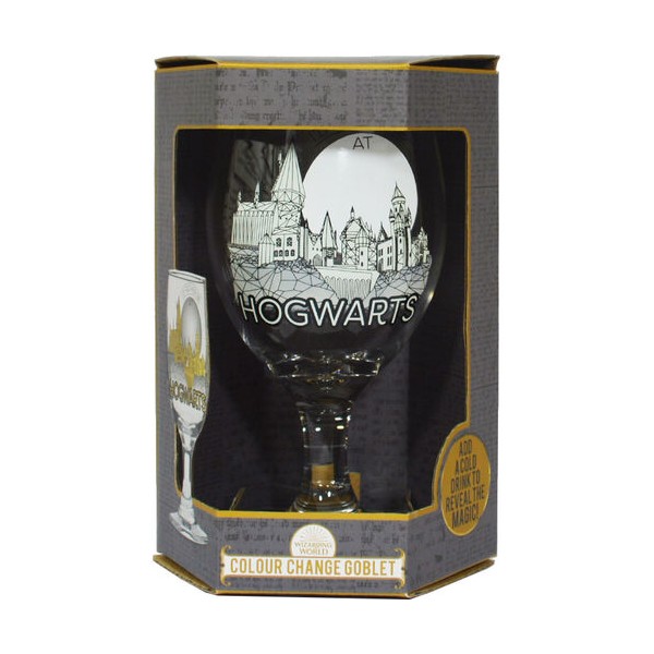 Copa Cristal Hogwarts Harry Potter cambio color 400ml