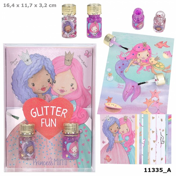 Princess Mimi set creativo pegamento de purpurina, Magic Disney