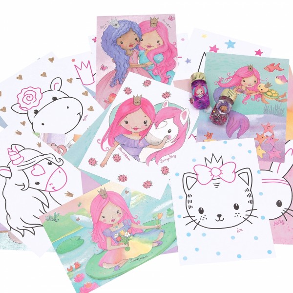 Princess Mimi set creativo pegamento de purpurina, Magic Disney