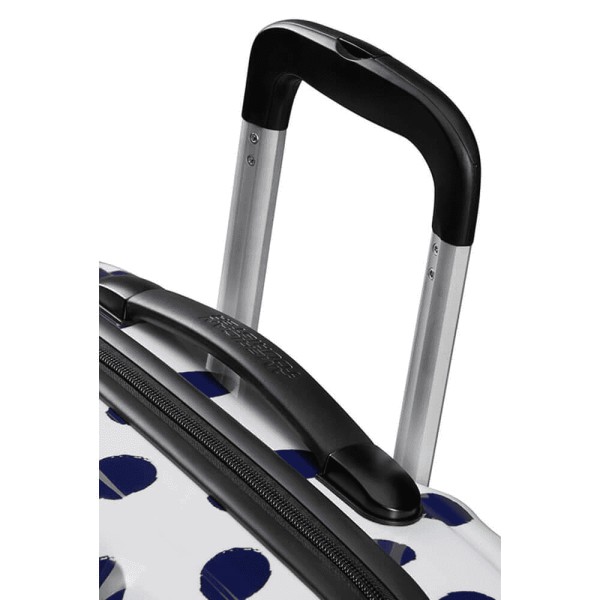 Maleta Mikey Blue Dots (4 ruedas) 65cm, Magic Disney