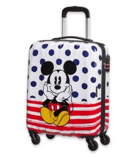 Maleta Mikey Blue Dots (4 ruedas) 65cm, Magic Disney