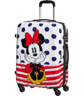 Maleta Minnie Blue Dots (4 ruedas) 65cm, Magic Disney