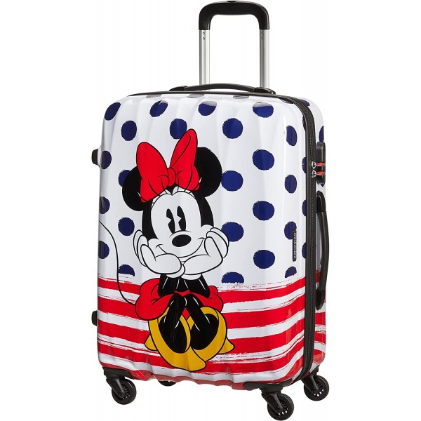 Maleta Minnie Blue Dots (4 ruedas) 65cm, Magic Disney