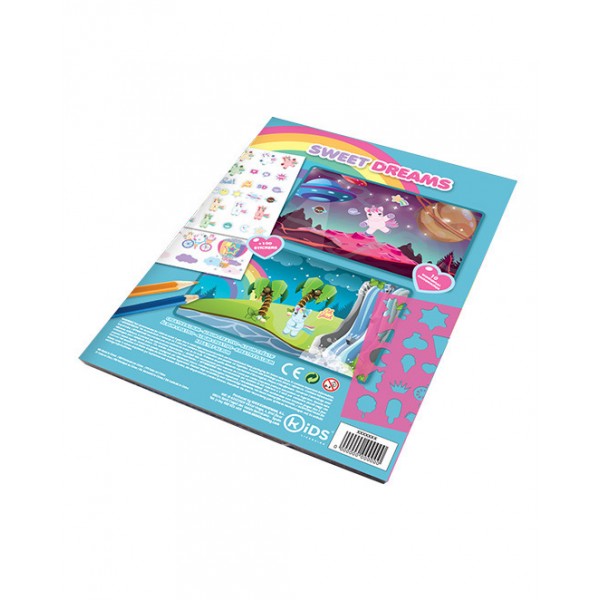 SET PEGATINAS SWEET DREAMS EN  CDU 18X22CM