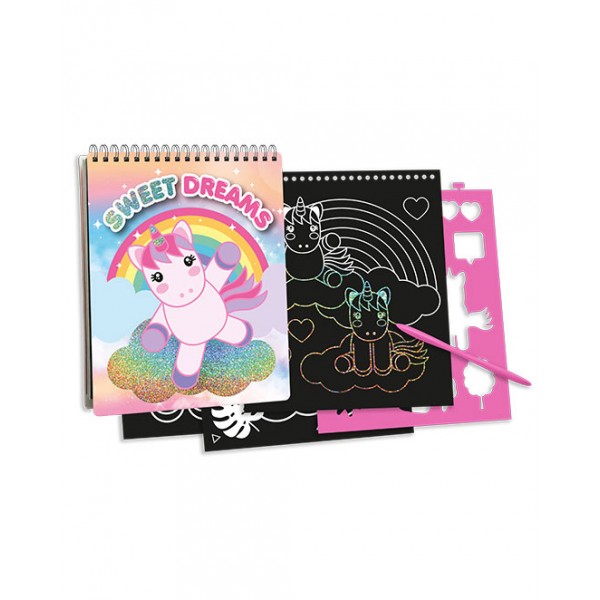 Libreta A5 rasca in display Sweet Dreams, Magic Disney