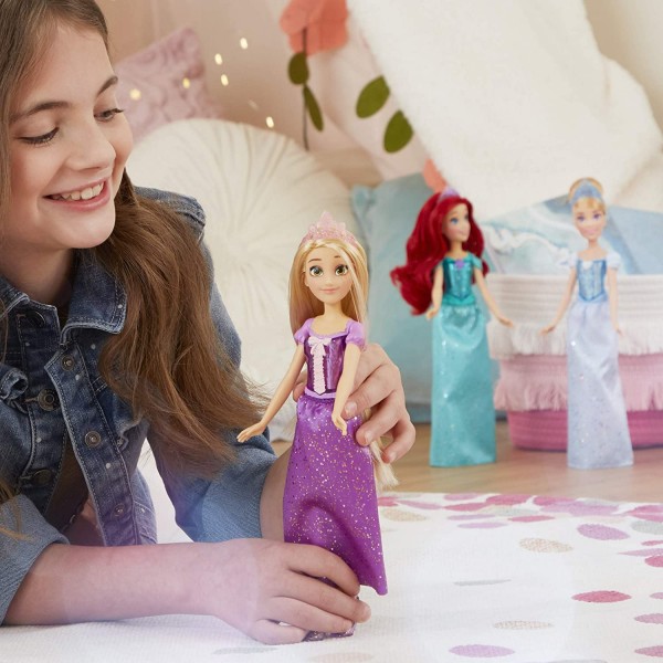 Disney Muñeca Rapunzel Brillo Real 30cm