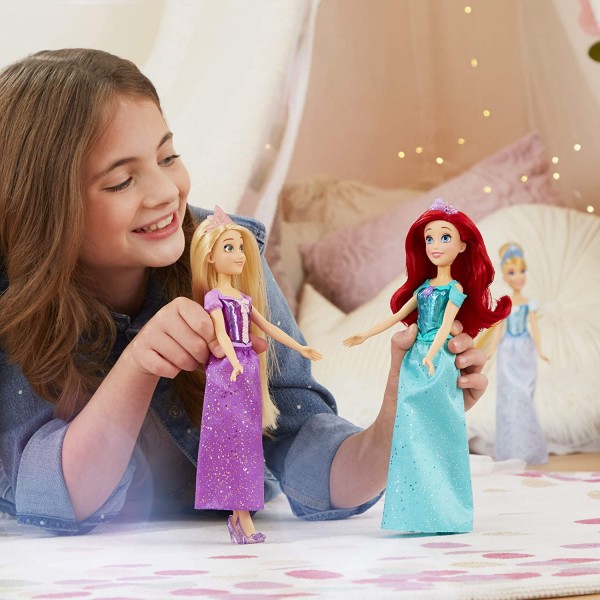 Disney Muñeca Rapunzel Brillo Real 30cm