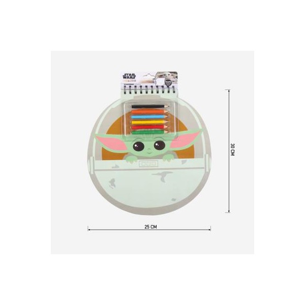 LIBRETA COLORES THE MANDALORIAN GROGU