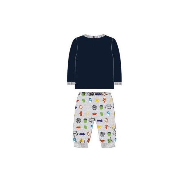PIJAMA LARGO INTERLOCK MARVEL