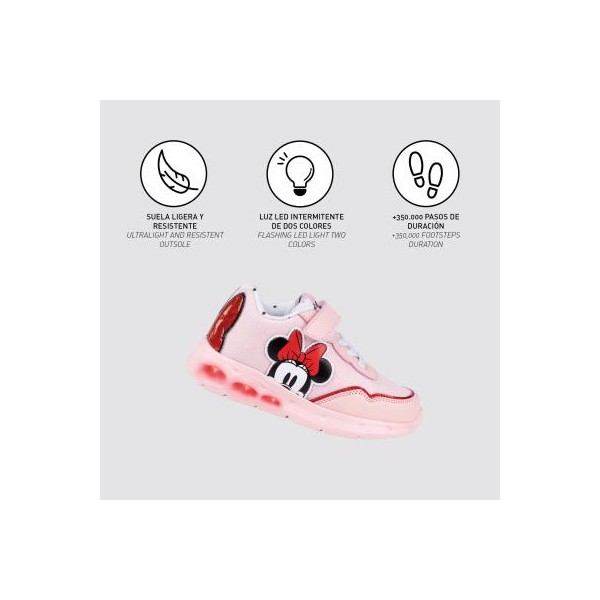 DEPORTIVA SUELA LIGERA EVA CON LUCES MINNIE