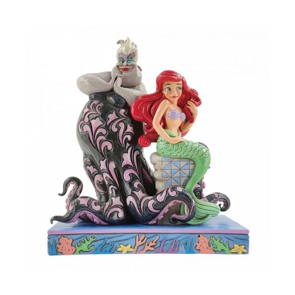 Figura decorativa La Sirenita Ariel y Úrsula