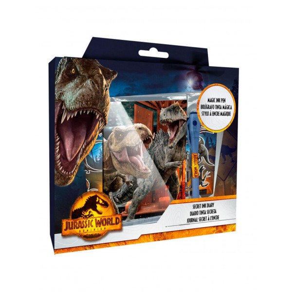 Diario + boligrafo magico Jurassic World