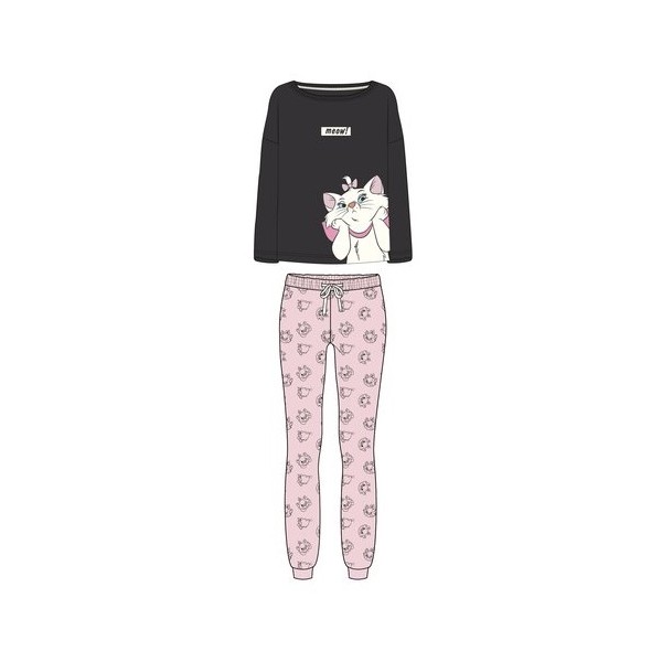 Pijama Marie manga larga para mujer. Magic Disney