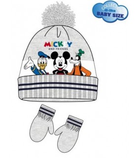 Conjunto 2 piezas Bebé Gorro+Guante Mickey y sus amigos, Magic Disney