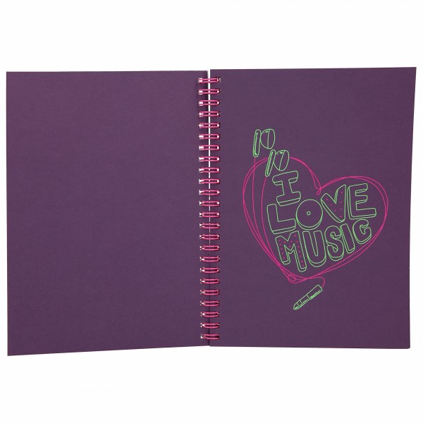 TOPModel Doodle Book neón con set de bolígrafos neón