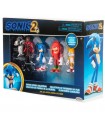 Blister 5 figuras Sonic 2 Sonic The Hedgehog 6cm