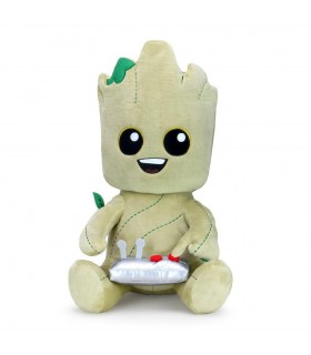 Guardianes de la galaxia Baby Groot con botón Hugme