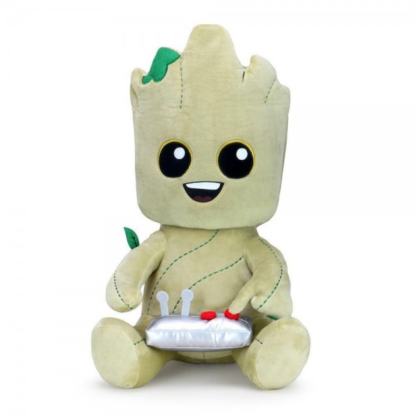 Guardianes de la galaxia Baby Groot con botón Hugme
