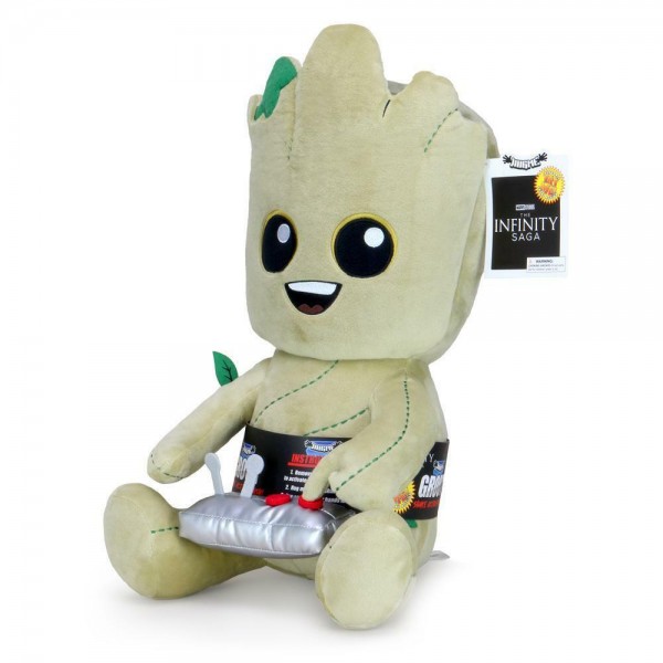 Guardianes de la galaxia Baby Groot con botón Hugme