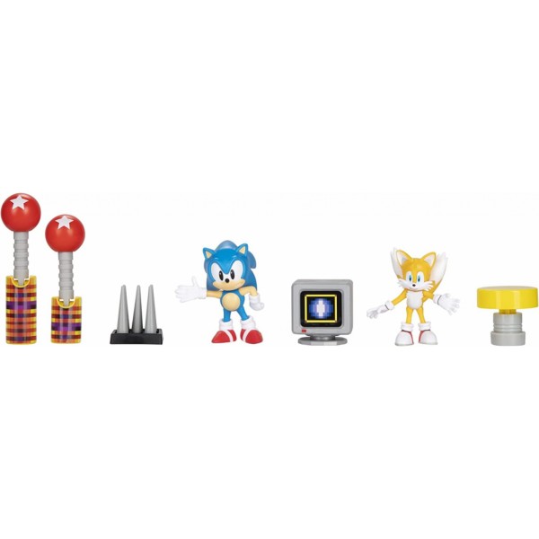 Super Sonic The Hedgehog shadow cerca de mí 2.5 "Figura de acción Diorama Set Nuevo