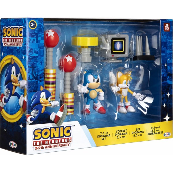 Super Sonic The Hedgehog shadow cerca de mí 2.5 "Figura de acción Diorama Set Nuevo