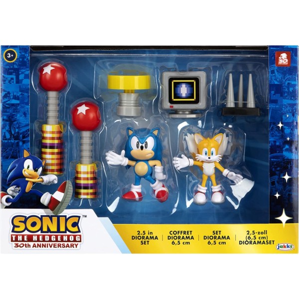 Super Sonic The Hedgehog shadow cerca de mí 2.5 "Figura de acción Diorama Set Nuevo