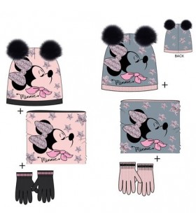 Gorro+guante+braga de cuello Minnie