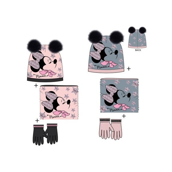 Gorro+guante+braga de cuello Minnie