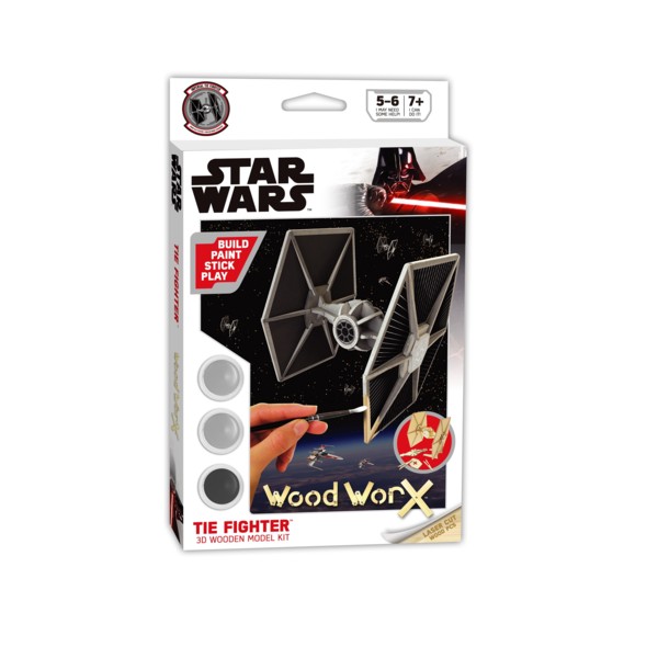 Maqueta madera para pintar Star Wars Tie Figther