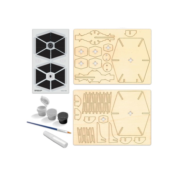 Maqueta madera para pintar Star Wars Tie Figther