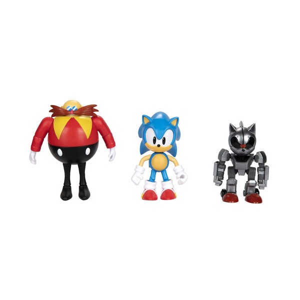 Blister 3 figuras 30Th Anniversary Sonic The Hedgehog 10cm
