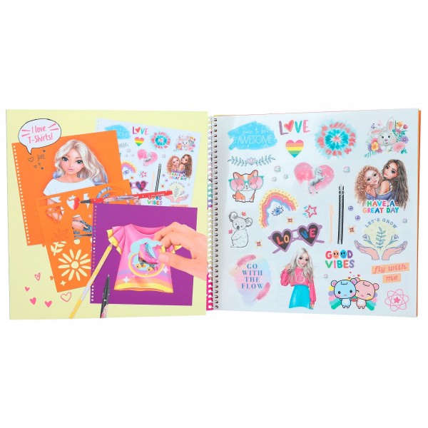 T-Shirt Designer cuaderno para colorear TOPModel
