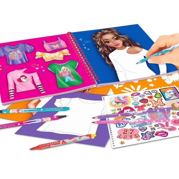 T-Shirt Designer cuaderno para colorear TOPModel