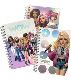 LIBRETA A5 TAPA DURA WOW GENERATION