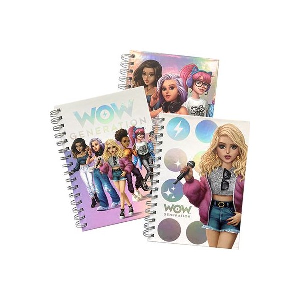 LIBRETA A5 TAPA DURA WOW GENERATION