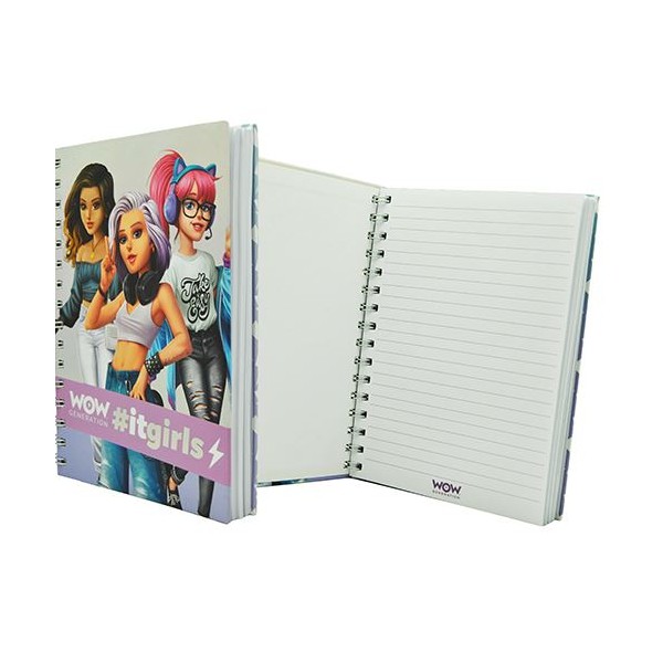 LIBRETA A5 TAPA DURA WOW GENERATION