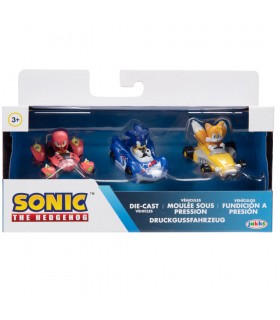 Blister 3 figuras Vehiculo Team Sonic Racing 1/64