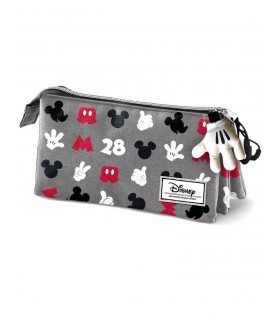 Portatodo Grey Mickey Disney triple